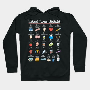 School Nurse Alphabet ABCs Hoodie